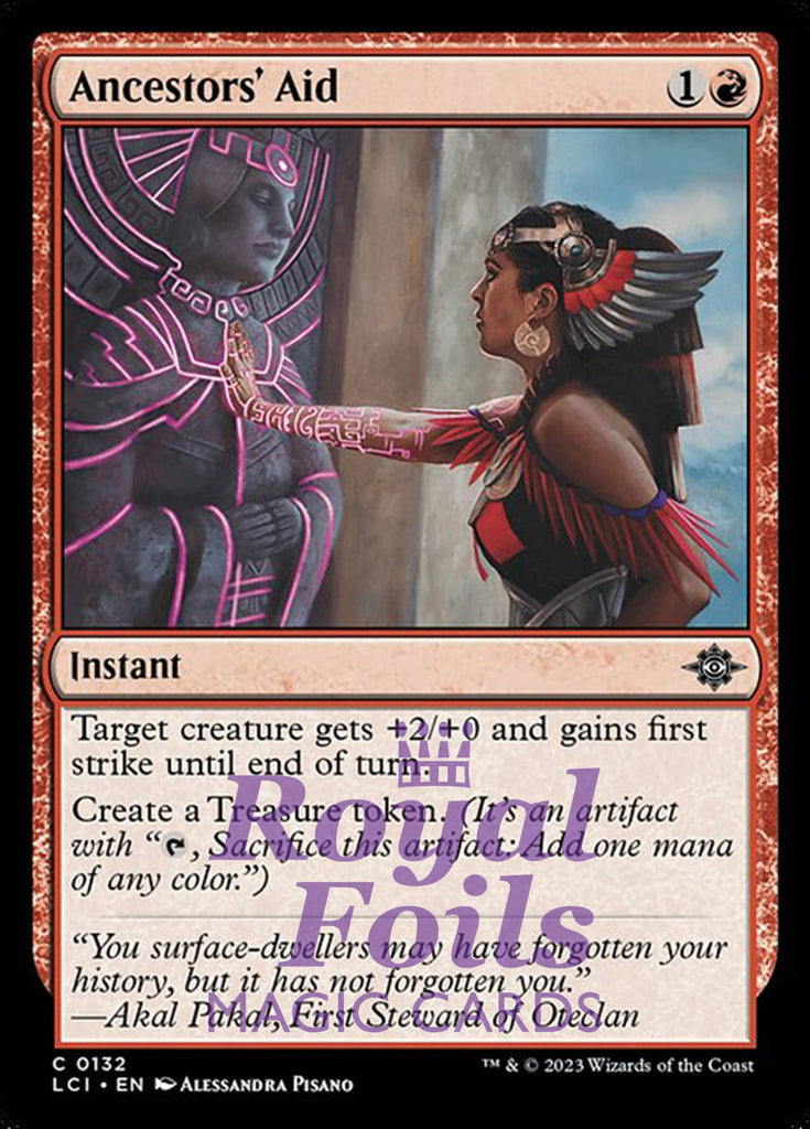Ancestors' Aid 4x FOIL Lost Caverns of Ixalan MTG LCI Common MINT red