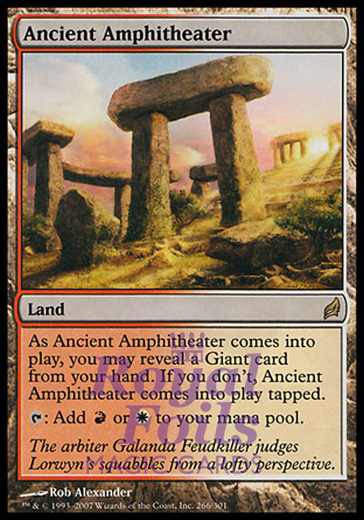 Ancient Amphitheater 1x FOIL LRW MTG Lorwyn Rare MINT red white land