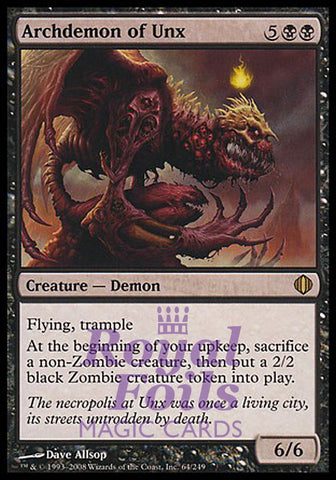 Archdemon of Unx 2x FOIL ALA MTG Shards of Alara Rare MINT black
