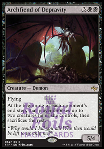 Archfiend of Depravity 1x FOIL FRF MTG Fate Reforged Rare MINT black