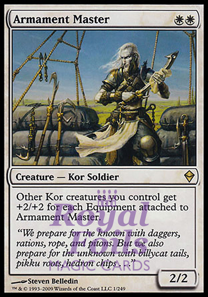 Armament Master 2x FOIL ZEN MTG Zendikar Rare MINT white