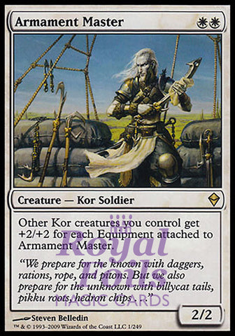 Armament Master 2x FOIL ZEN MTG Zendikar Rare MINT white