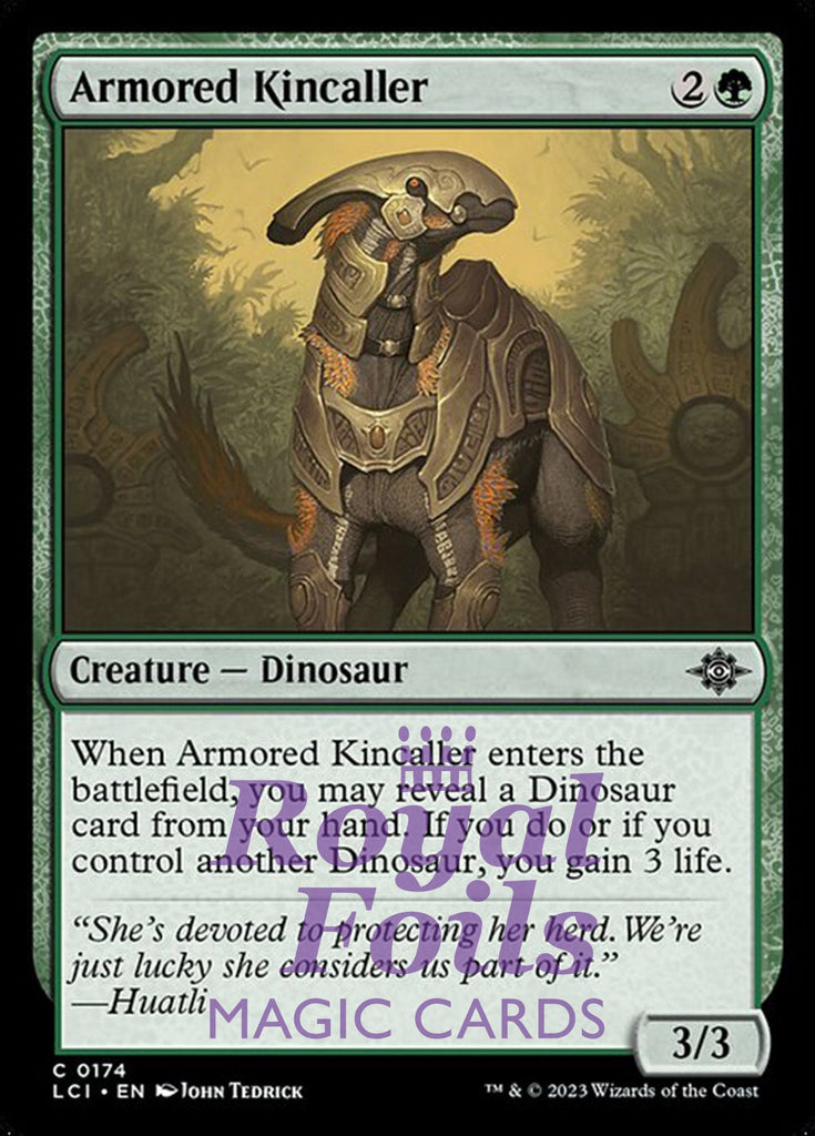 Armored Kincaller 4x FOIL Lost Caverns of Ixalan MTG LCI Common MINT green