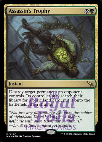 Assassin's Trophy 1x FOIL MTG Murders at Karlov Manor MKM Rare MINT black green