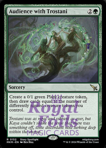 Audience with Trostani 2x FOIL MTG Murders at Karlov Manor MKM Rare MINT green