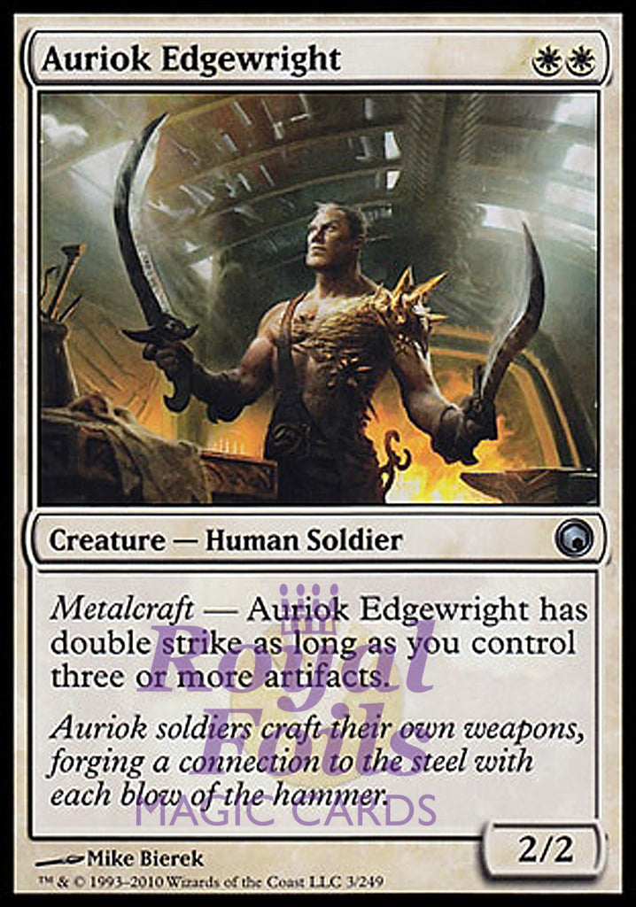 Auriok Edgewright 2x FOIL SOM MTG Scars of Mirrodin Uncommon MINT white