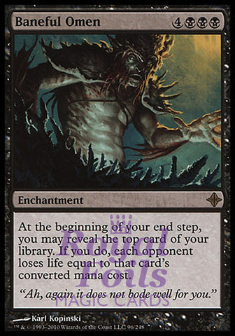 Baneful Omen 1x FOIL ROE MTG Rise of Eldrazi Rare MINT black