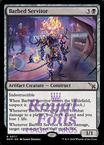 Barbed Servitor 2x FOIL MTG Murders at Karlov Manor MKM Rare MINT black