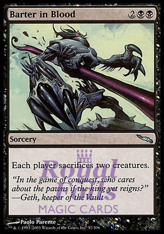 Barter in Blood 1x FOIL MDN MTG Mirrodin Uncommon NM black