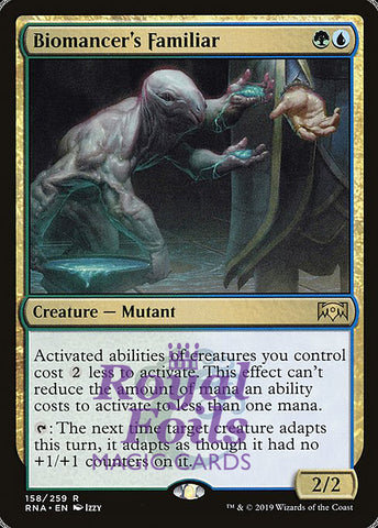 Biomancer's Familiar 1x FOIL RNA MTG Ravnica Allegiance Uncommon MINT green blue