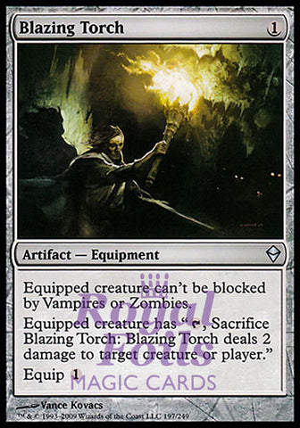 Blazing Torch 2x FOIL ZEN MTG Zendikar Uncommon MINT artifact