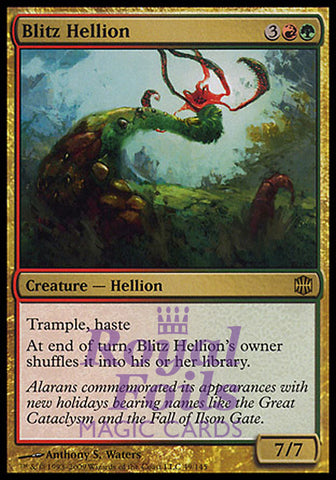 Blitz Hellion 1x FOIL ARB MTG Alara Reborn Rare MINT red green