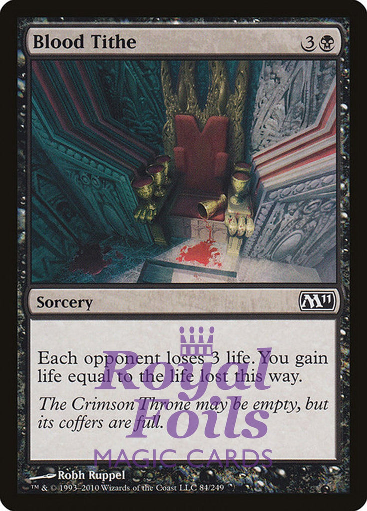 Blood Tithe 1x FOIL MTG M11 Core Set Common MINT black