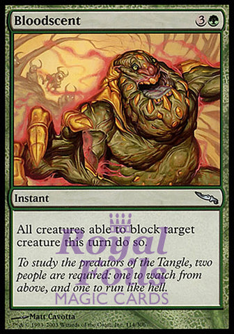 Bloodscent 2x FOIL MDN MTG Mirrodin Uncommon MINT green