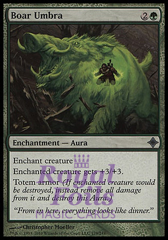 Boar Umbra ROE MTG 3x FOIL Rise of Eldrazi Uncommon 2 MINT + 1 NM green