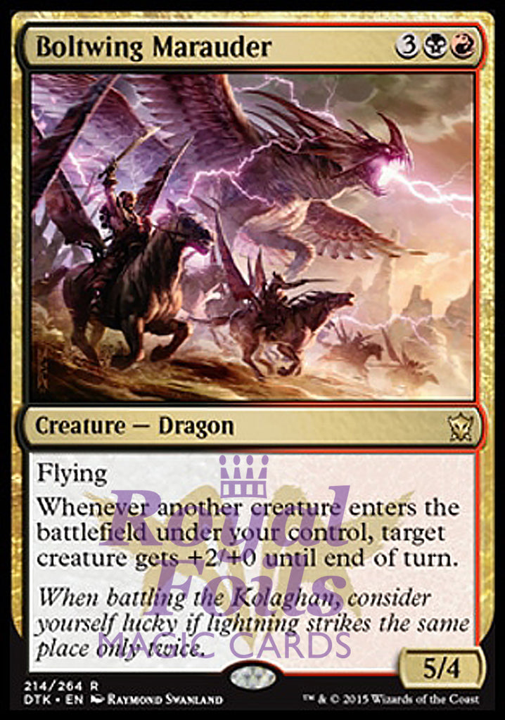 Boltwing Marauder 2x FOIL DTK MTG Dragons of Tarkir Rare MINT black red
