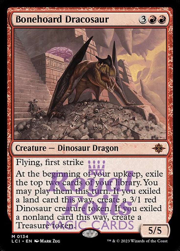 Bonehoard Dracosaur 1x FOIL MTG LCI Mythic MINT red