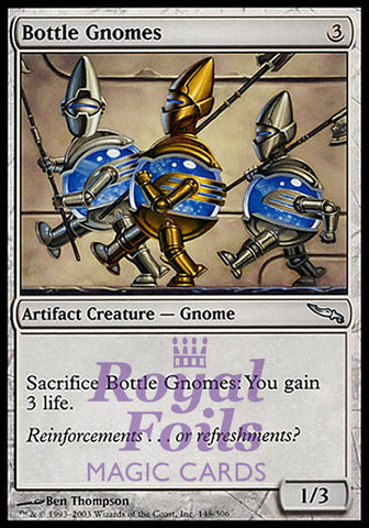 Bottle Gnomes 1x FOIL MDN MTG Mirrodin Uncommon MINT artifact