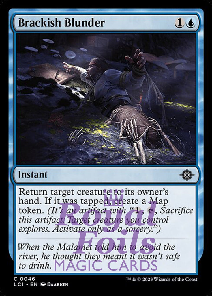 Brackish Blunder 4x FOIL Lost Caverns of Ixalan  MTG LCI Common MINT blue