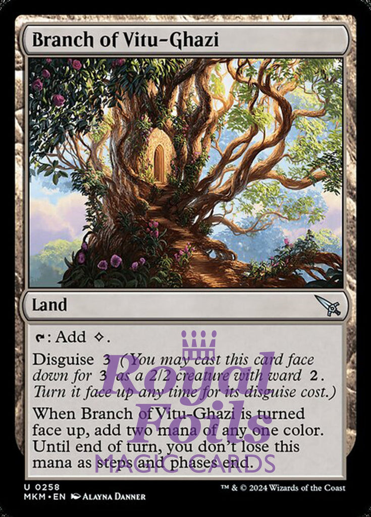 Branch of Vitu-Ghazi 4x FOIL MTG Murders at Karlov Manor MKM Uncommon MINT land