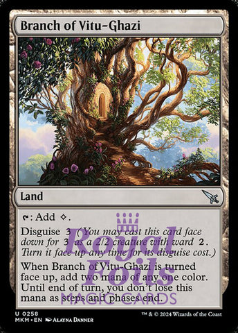 Branch of Vitu-Ghazi 4x FOIL MTG Murders at Karlov Manor MKM Uncommon MINT land