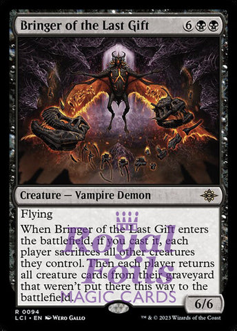 Bringer of the Last Gift 2x FOIL Lost Caverns of Ixilan MTG LCI Rare MINT black