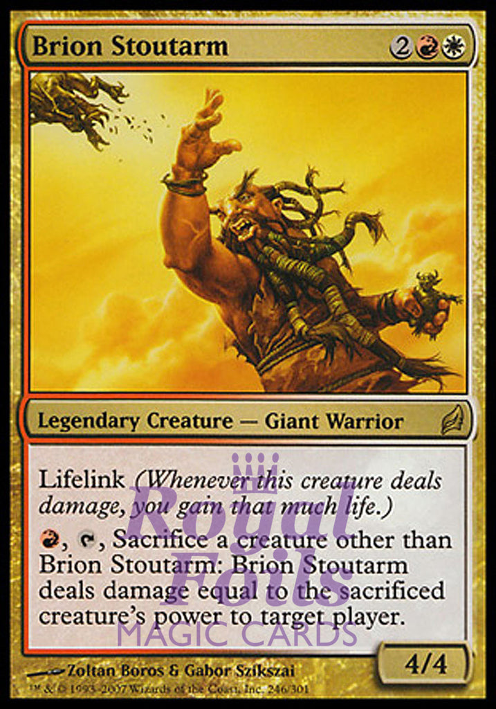 Brion Stoutarm 1x FOIL LRW MTG Lorwyn Rare MINT red white
