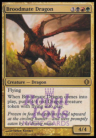 Broodmate Dragon 1x FOIL ALA MTG Shards of Alara Rare MINT black red green