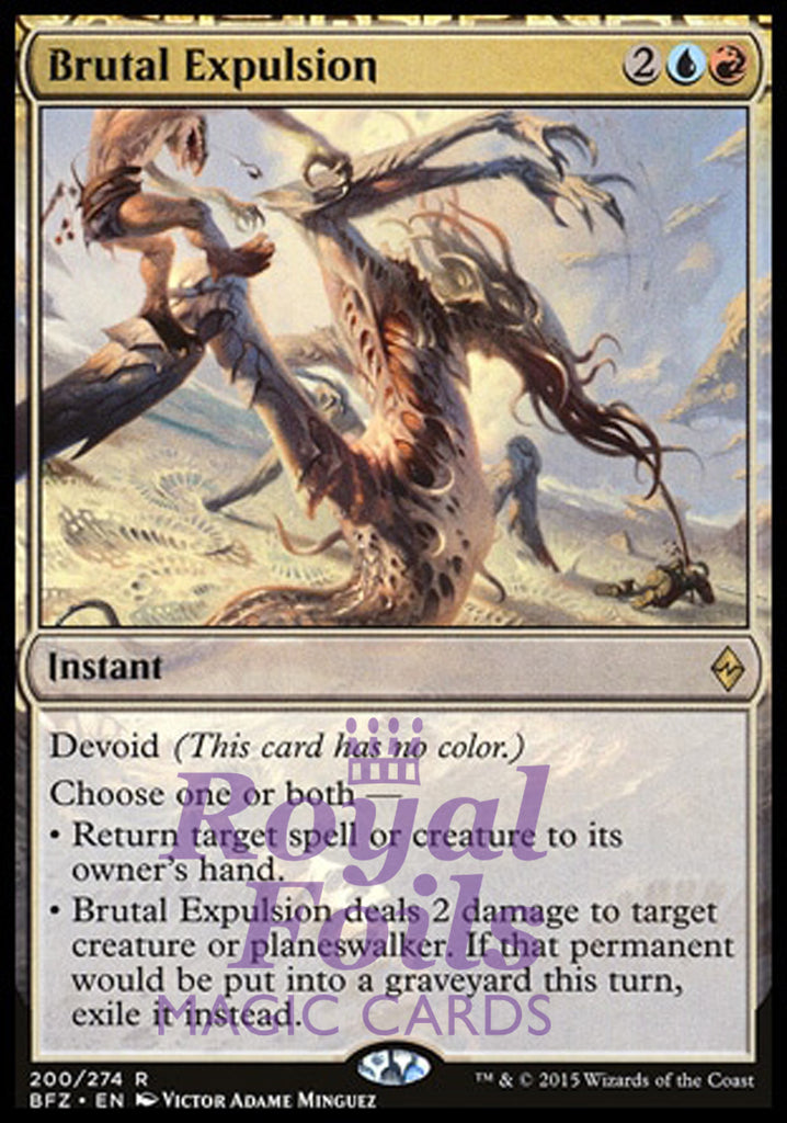 Brutal Expulsion 2x FOIL BFZ MTG Battle for Zendikar Rare MINT blue red