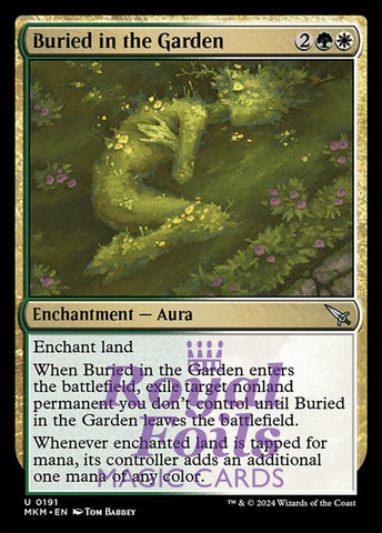 Buried in the Garden 4x FOIL MTG Murders at Karlov Manor MKM Uncommon MINT green white