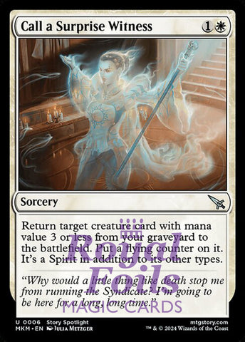 Call a Surprise Witness 4x FOIL MTG Murders at Karlov Manor MKM Uncommon MINT white