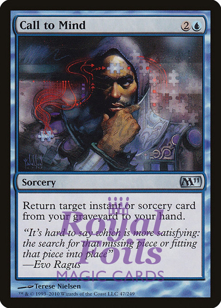 Call to Mind 1x FOIL MTG M11 Core Set Uncommon MINT blue