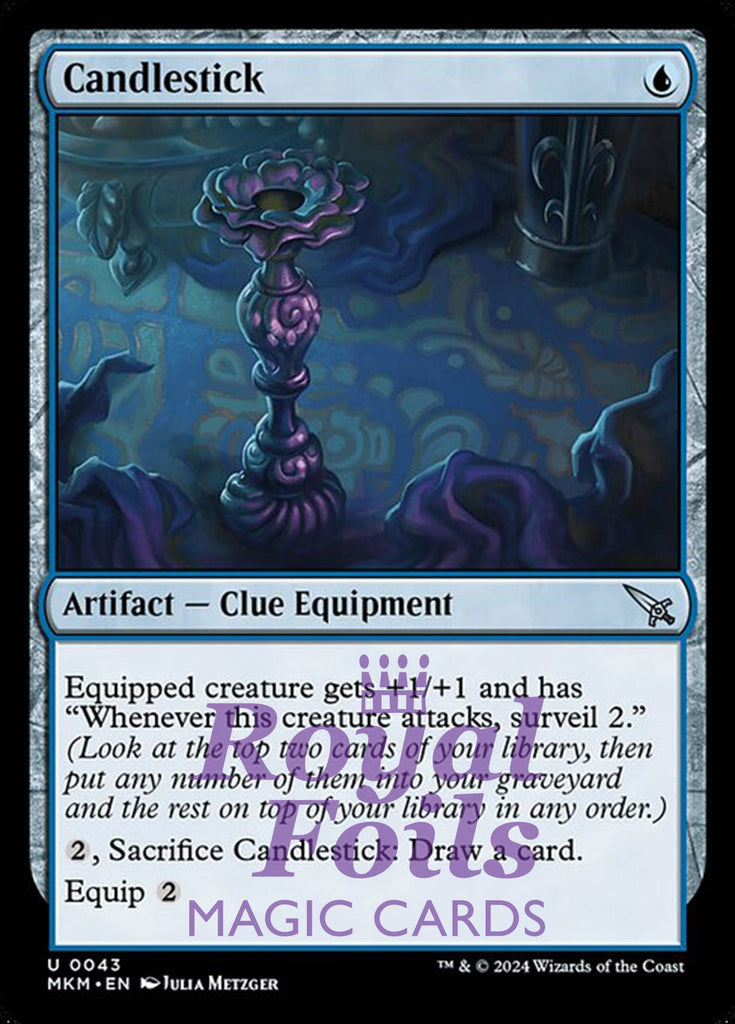 Candlestick 4x FOIL MTG Murders at Karlov Manor MKM Uncommon MINT blue