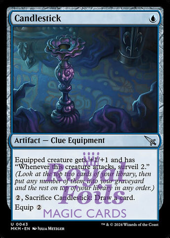 Candlestick 4x FOIL MTG Murders at Karlov Manor MKM Uncommon MINT blue