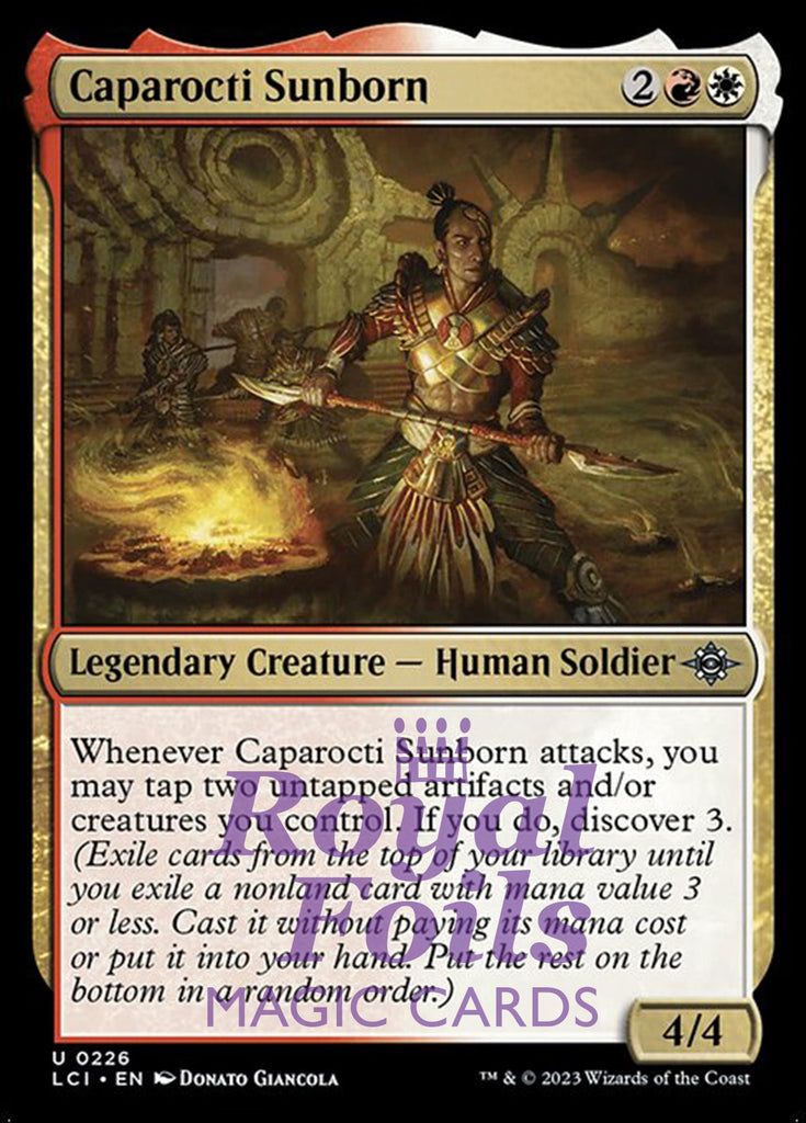 Caparocti Sunborn 4x FOIL Lost Caverns of Ixalan  MTG LCI Uncommon MINT red white