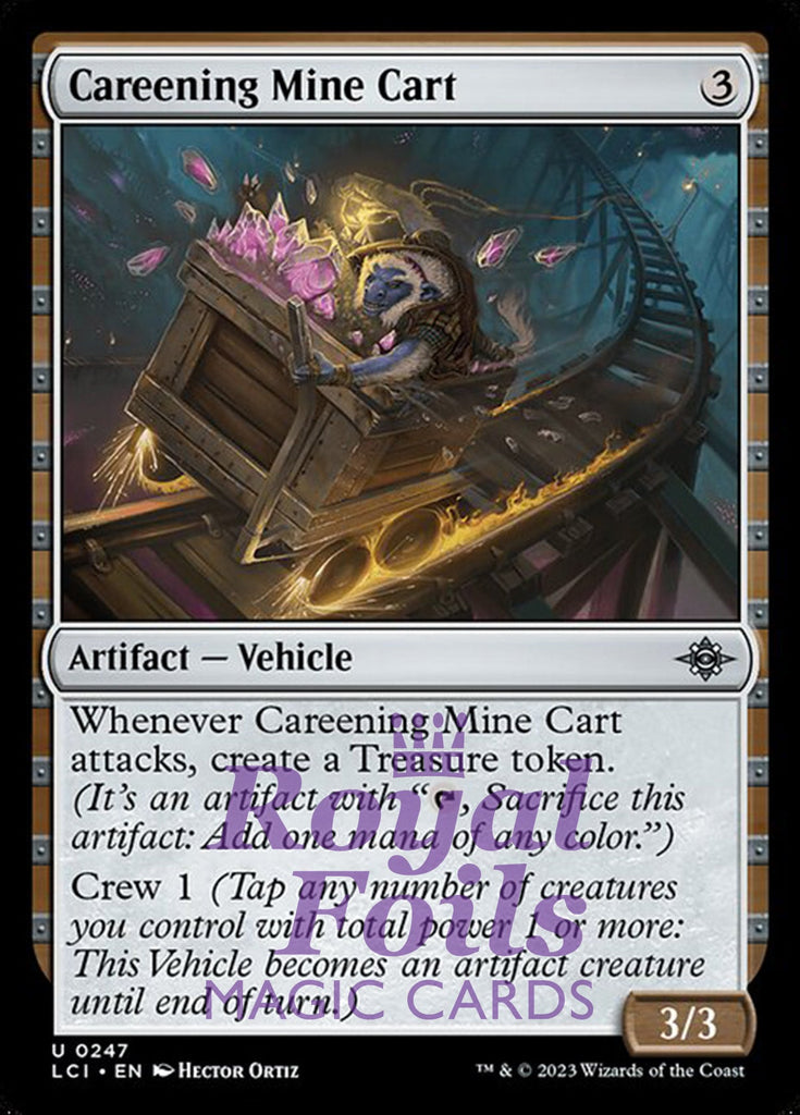Careening Mine Cart 3x FOIL Lost Caverns of Ixalan MTG LCI Uncommon MINT artifact