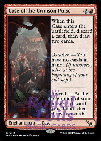Case of the Crimson Pulse 2x FOIL MTG Murders at Karlov Manor MKM Rare MINT red