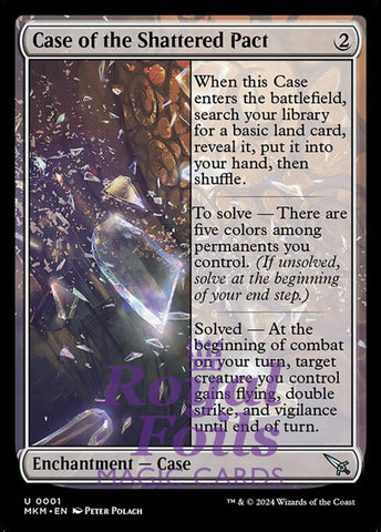 Case of the Shattered Pact 4x FOIL MTG Murders at Karlov Manor MKM Uncommon MINT colorless