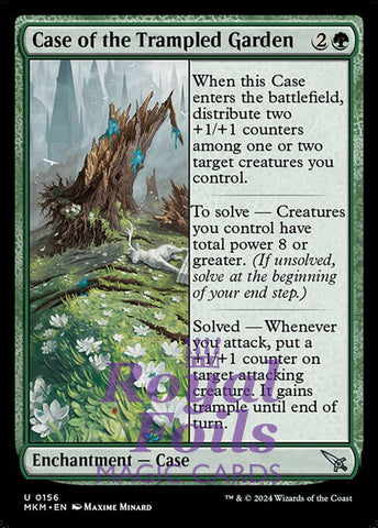 Case of the Trampled Garden 4x FOIL MTG Murders at Karlov Manor MKM Uncommon MINT green