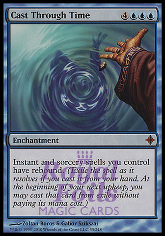 Cast Through Time 1x FOIL ROE MTG Rise of Eldrazi Mythic MINT blue