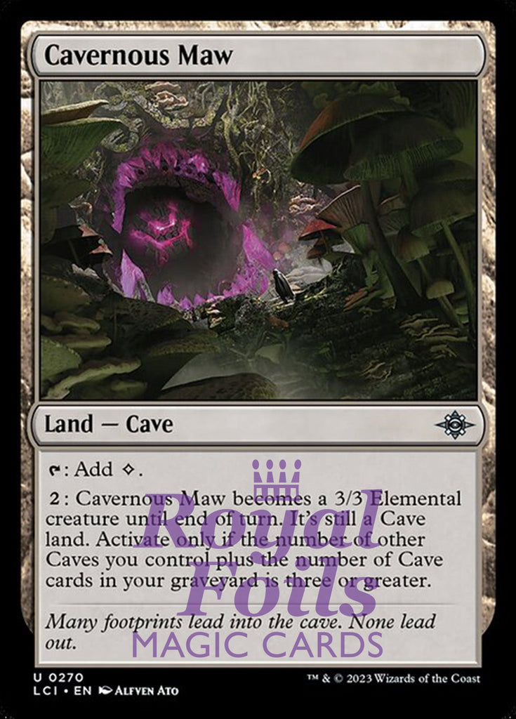 Cavernous Maw 4x FOIL Lost Caverns of Ixalan MTG LCI Uncommon MINT land