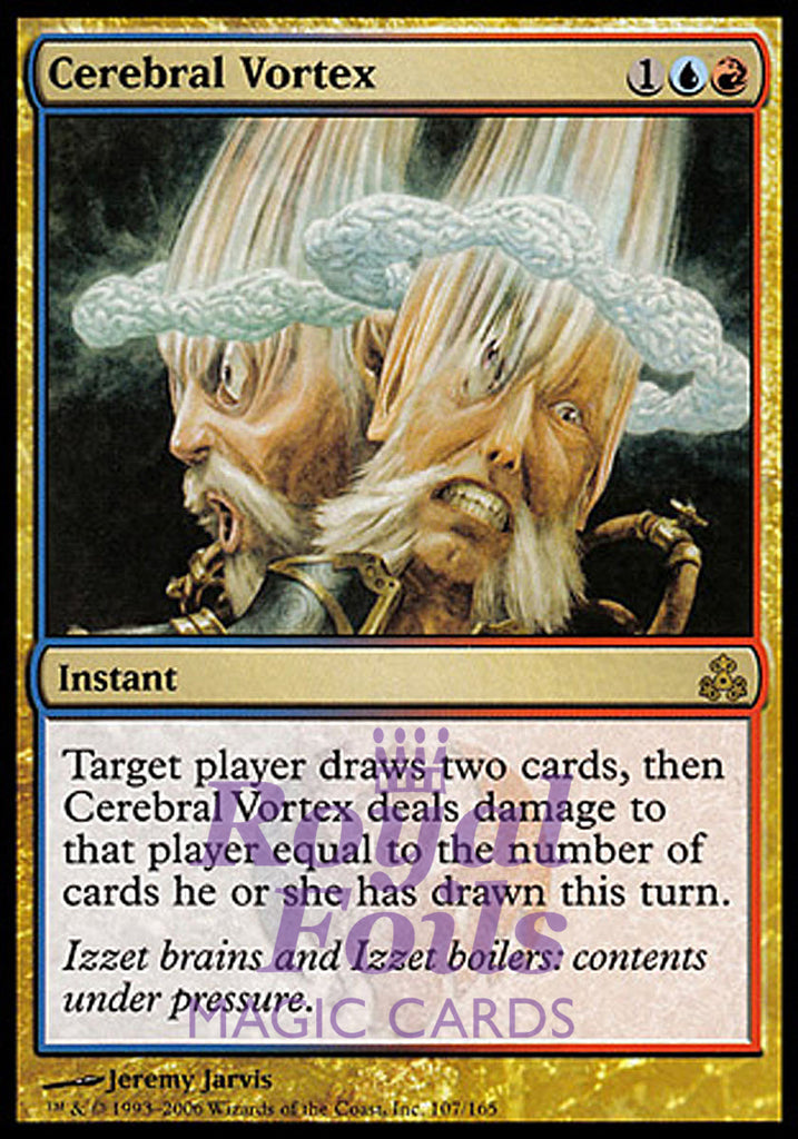 Cerebral Vortex 1x FOIL GPT MTG Guildpact Rare MINT blue red