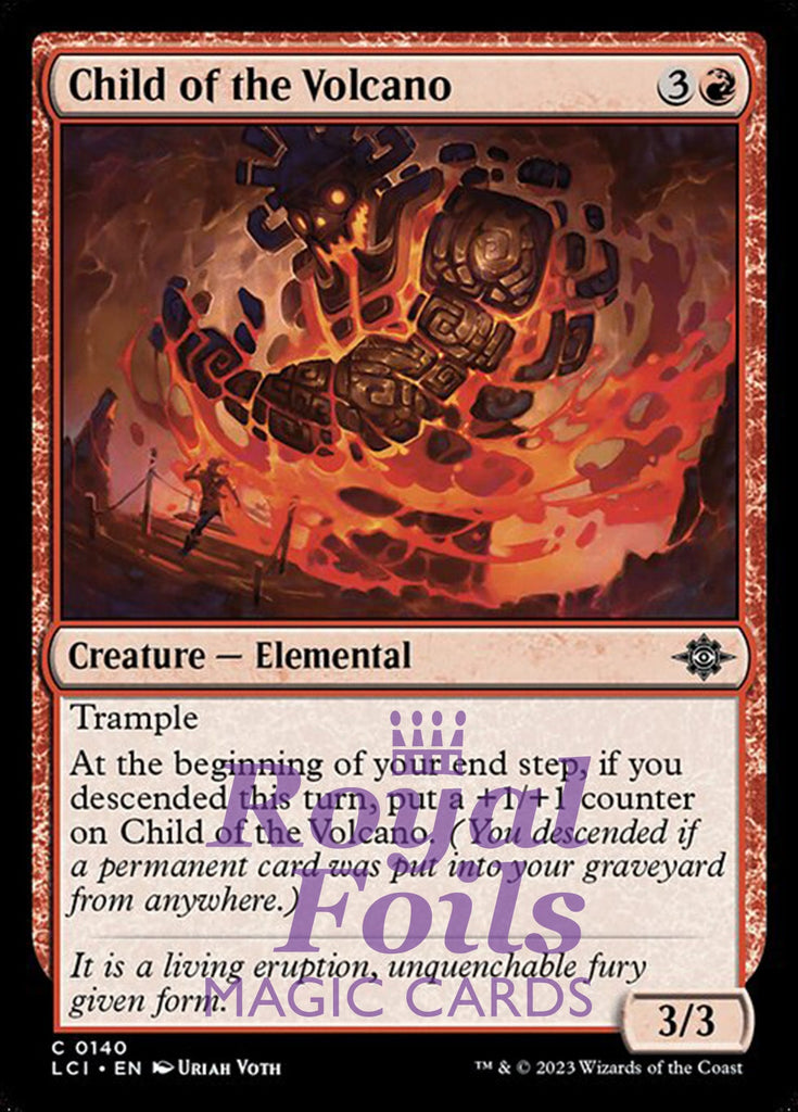 Child of the Volcano 4x FOIL Lost Caverns of Ixalan MTG LCI Common MINT red