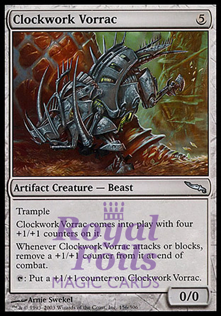 Clockwork Vorrac 2x FOIL MDN MTG Mirrodin Uncommon MINT artifact