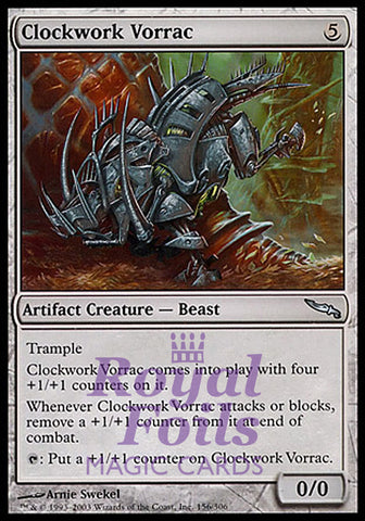 Clockwork Vorrac 2x FOIL MDN MTG Mirrodin Uncommon MINT artifact