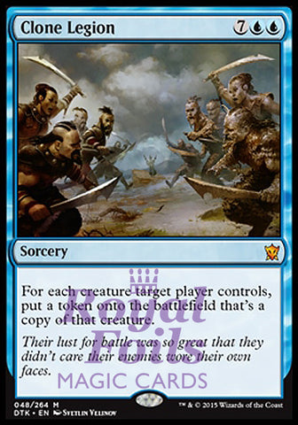 Clone Legion 1x FOIL DTK MTG Dragons of Tarkir Mythic MINT blue