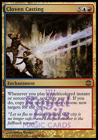 Cloven Casting 1x FOIL ARB MTG Alara Reborn Rare MINT blue red