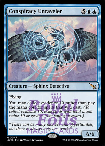 Conspiracy Unraveler 1x FOIL MTG Murders at Karlov Manor MKM Mythic MINT blue