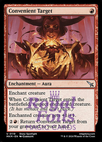 Convenient Target 4x FOIL MTG Murders at Karlov Manor MKM Uncommon MINT red