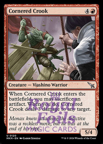Cornered Crook 4x FOIL MTG Murders at Karlov Manor MKM Uncommon MINT red